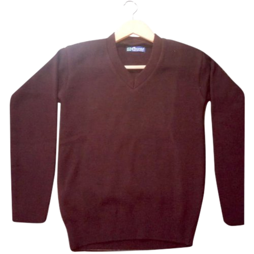 Brown School Uniform Sweater