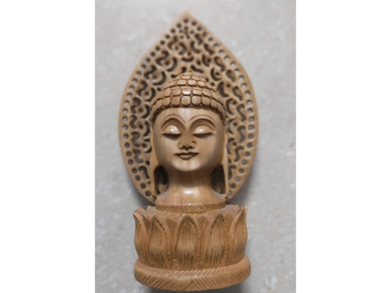 Wooden Lord Buddha Sculpture 