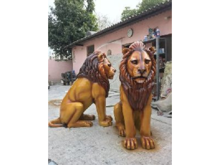 Fiberglass Lion Statue