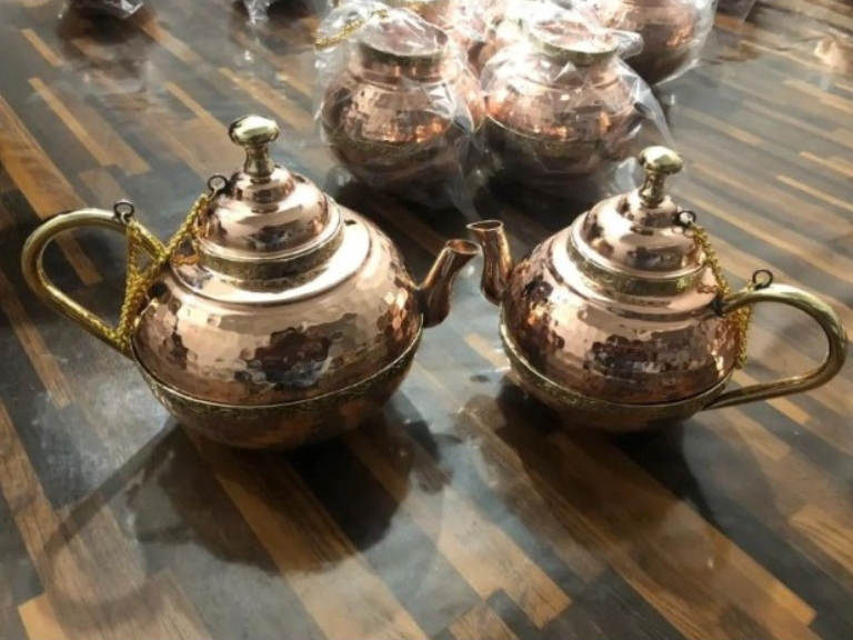 Copper tea pots